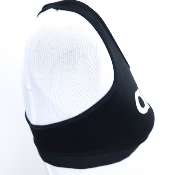 Adidas Climalite Sports Bra Black Medium, Large Spellout Letters - Picture 5 of 6